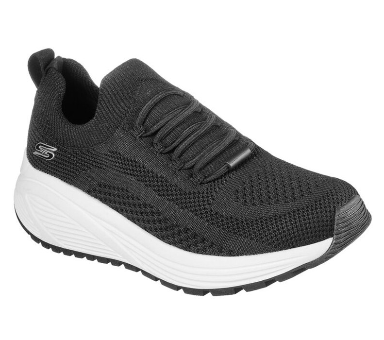 Skechers Bobs Sport Sparrow 2.0 - Allegiance Crew - Womens Slip On Shoes Black [AU-MF9262]